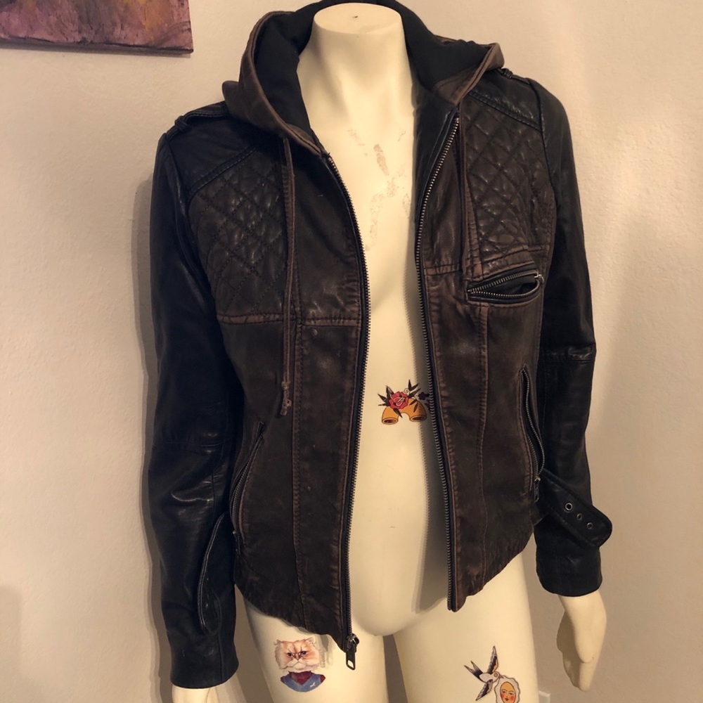 Michael kors leather jacket